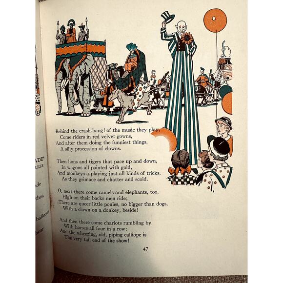 Up One Pair Of Stairs MY BOOK HOUSE Volume #3 1953 Olive Beaupre Miller HC Green - Picture 8 of 8